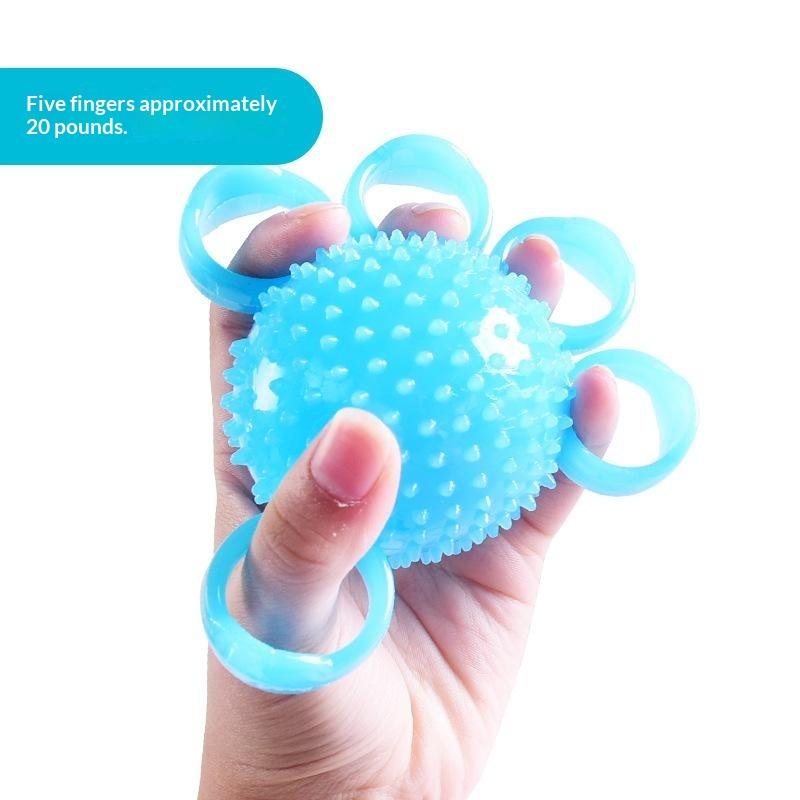 Tpr Hand Finger Grip Ball For Elderly Massage Rehabilitation Exercise Training Ergonomic Design Hand Therapy Ball
