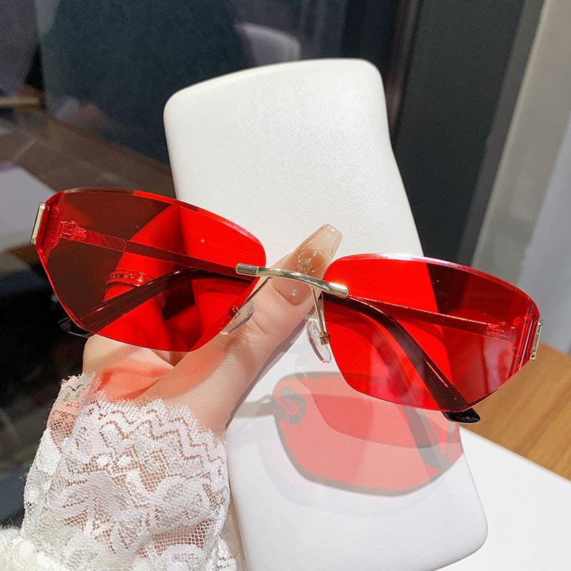 Mijia Metal Frameless Polygon Sunglasses Women'S Sunglasses Trendy Sunglasses