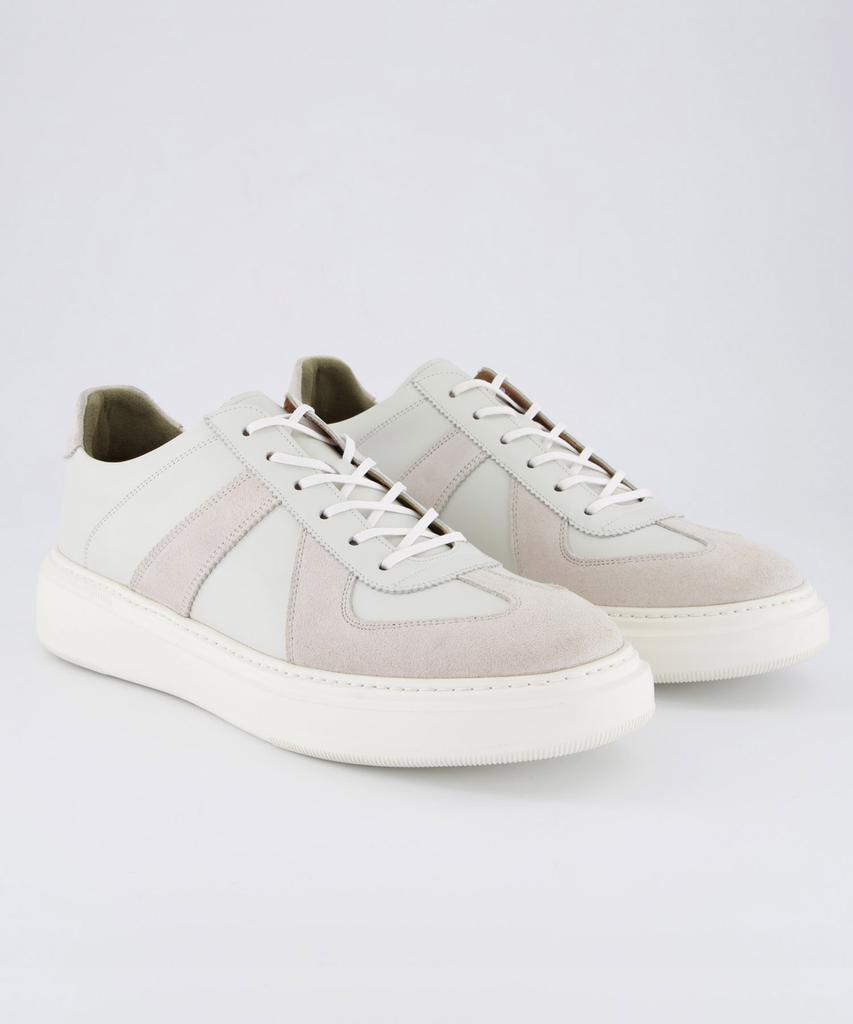 Brenowelt Brookings German Army White Oversized Sneakers 0219 Height-Increasing