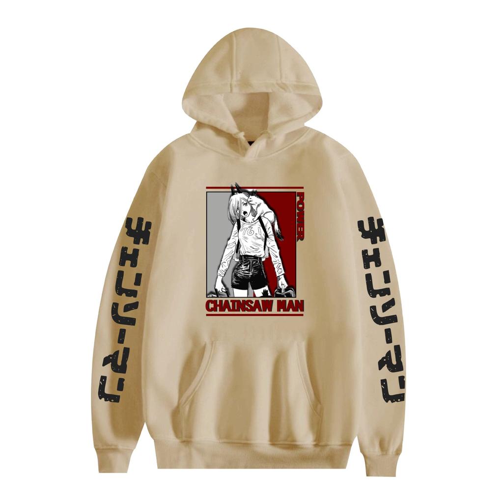 Chainsaw Man Hoodie Autumn Winter Fleece Streetwear Tops