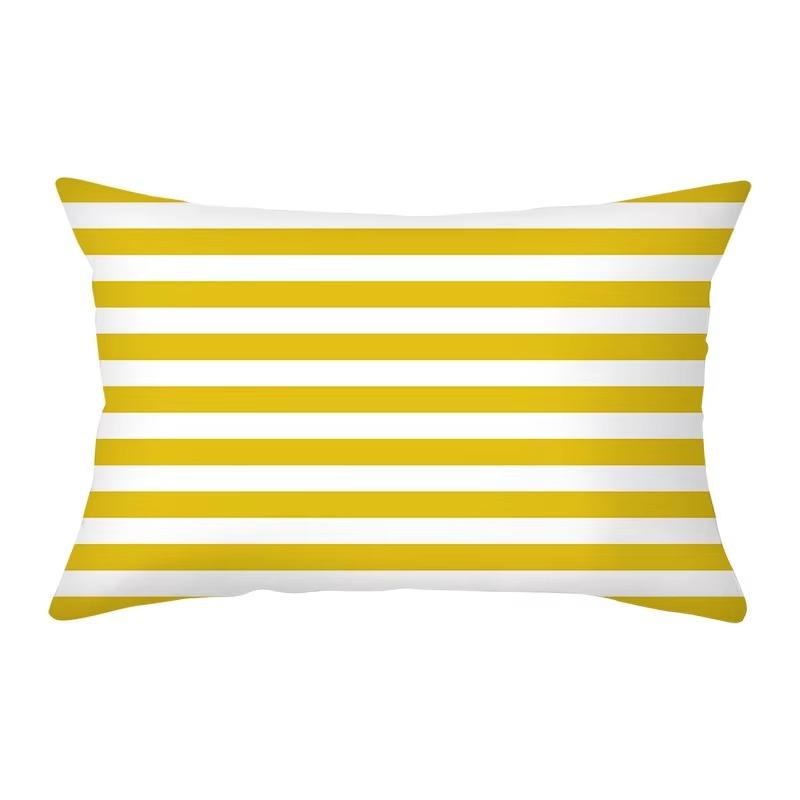 30*50 Geometric Nordic Colorful Stripe Pattern Printing Decorative Living Room Home Furnishing Polyester Rectangular Pillowcase