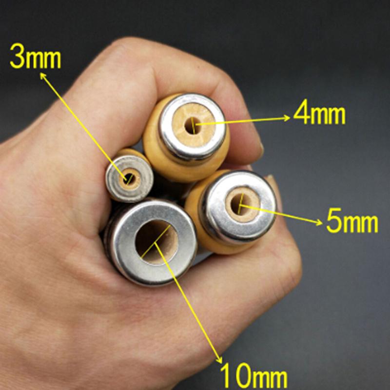 3 Pcs Wooden File Handle Fit Home Tool Stainless Steel Ring Hardwood Diy Gifts