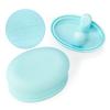 Portable Silicone Children's Foldable Snack Box Anti-dirty Hand Non-slip Candy Box Dust-proof Fruit Box School