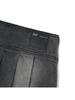 Kirsh Low-Waisted Asymmetrical Denim Pleated Mini Skirt [Gray]