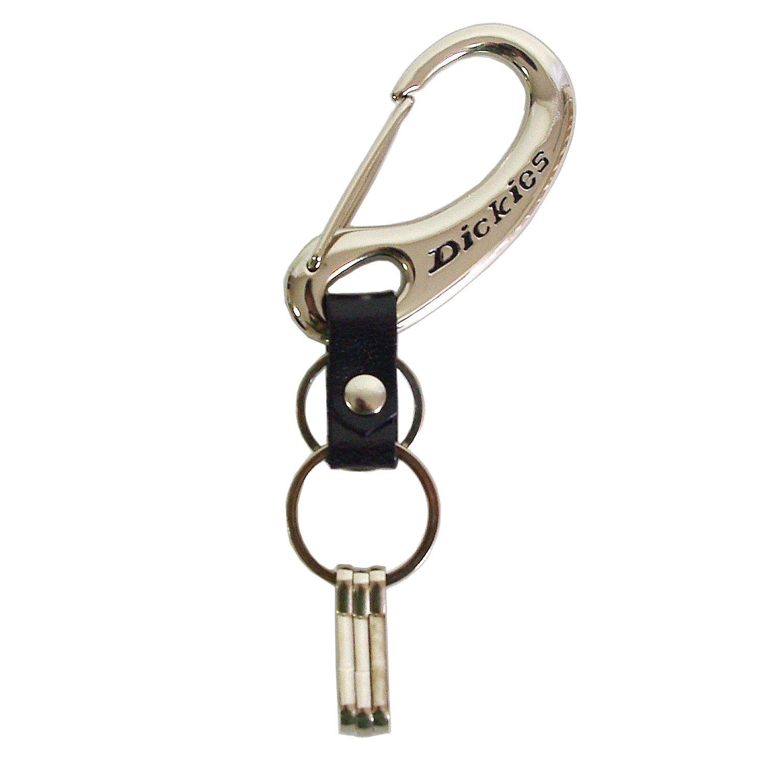 

Dickies Unisex Adult Simple Carabiner Keychain (Silver)