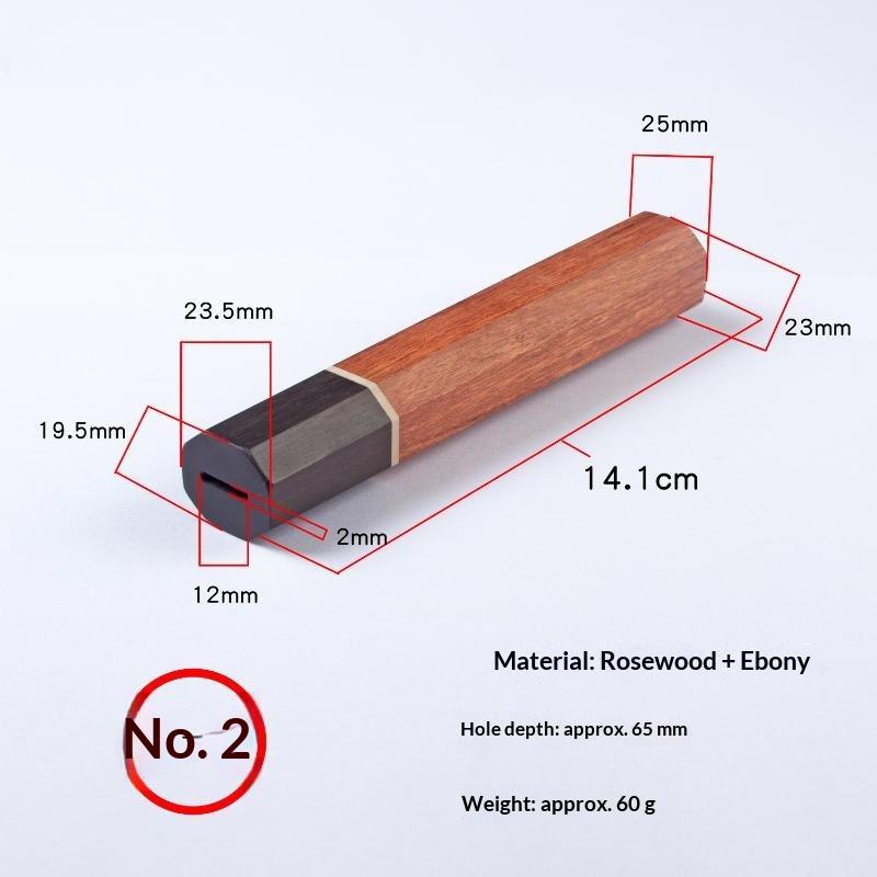 1 Piece Japanese Classic Octagonal For Diy Semi-Finished Handmade High Quality Wood Material Kitchen Knife Handle