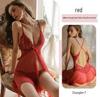 Night Fragrance Lace Erotic Lingerie: Sexy Plus Size See-Through Mesh Nightgown