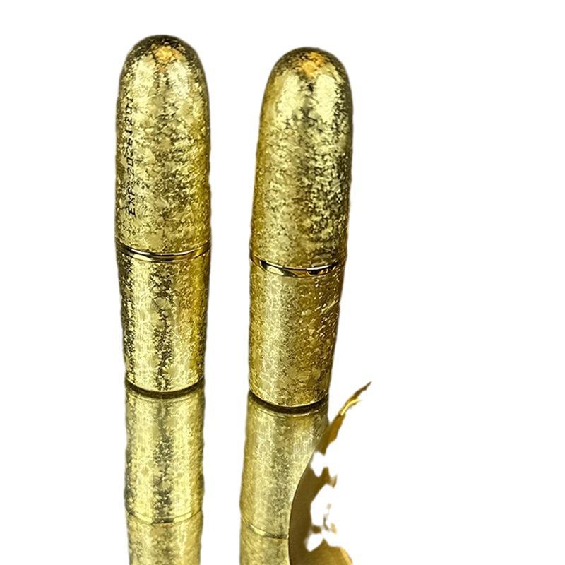 Sherffy Pearly Shimmer Feuchtigkeitsspendender Lippenstift, Nicht abfärbend, Nicht klebrig, Lang anhaltendes Goldpuder Echtes Rot