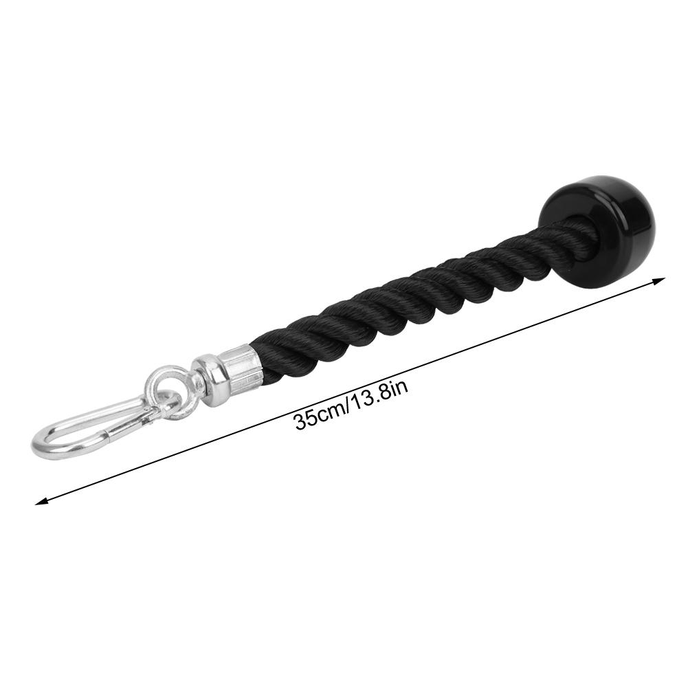 Fitness Triceps Rope, Nylon Strong Rope with Plastic Handle, Work Well for Triceps Back Biceps Shoulders, Use with Hooks or for Home Gym Equipment