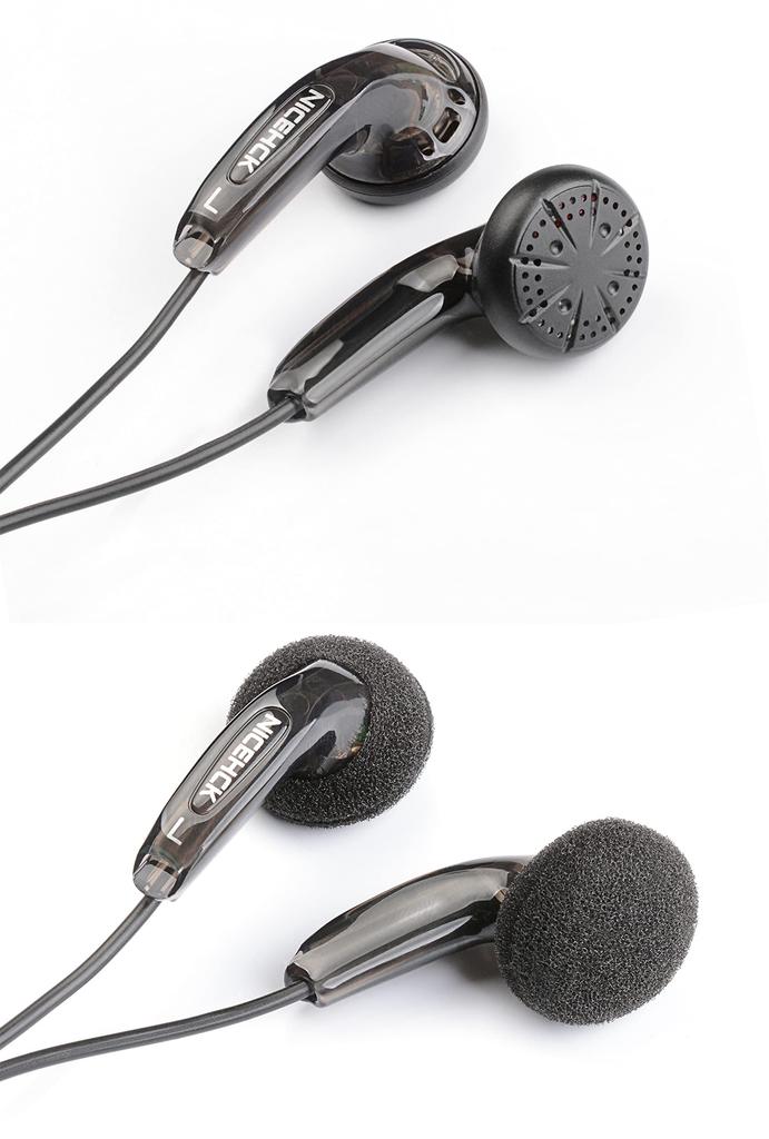 NICEHCK Traceless Dynamic PET High Purity Copper Wire Cable with Can Make Classic Simple and Classic HIFI no In-Ear Earphones, 15.4mm Driver, Wired,