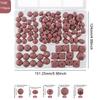 Kovict 110Pcs/Set Silicone Beads Round Lentil Hexagon Loose Bead For Jewelry Making DIY Necklace Bracelet Keychain Accessories