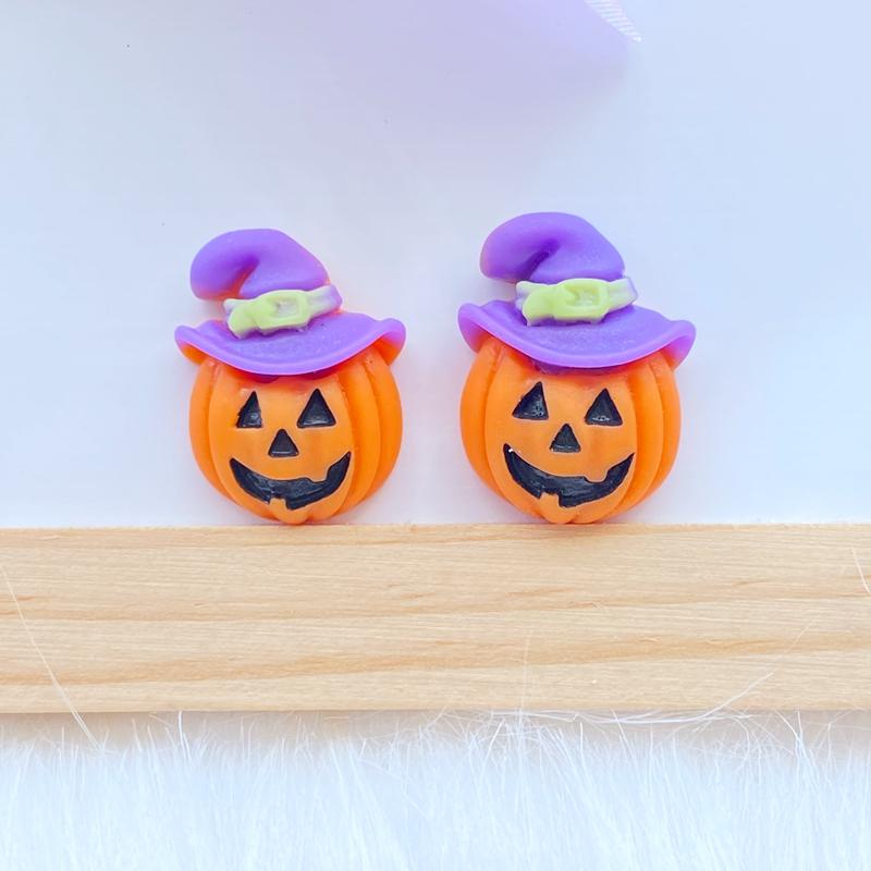 14Pcs New Cute Halloween Animals Flat Back Resin Cabochons Scrapbooking DIY Jewelry Craft Decoration Accessorie Q79