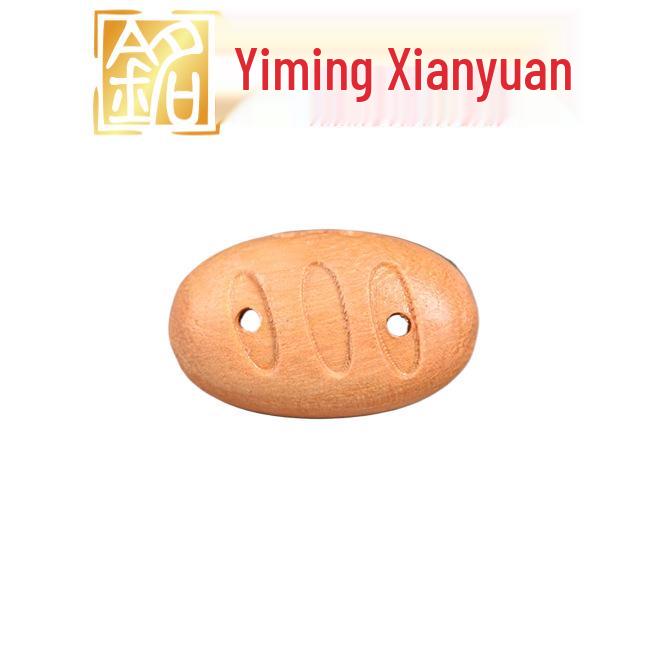 Sandalwood Cartoon Bear Kitten Wood Carving Pendant DIY Ornaments