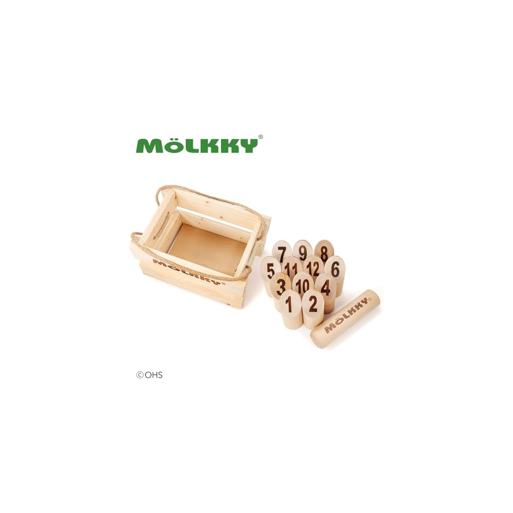 Tactic Molkky Official Game Set Outdoor Sports Competition Popular Fun Activity