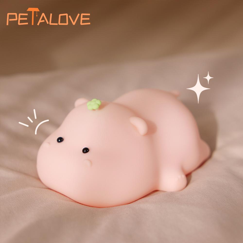 Capybara Night Light Rechargeable Mobile Smart Settings Timing Silicone Lamp Unique Bedside Decoration Pat Brightness Adjustment