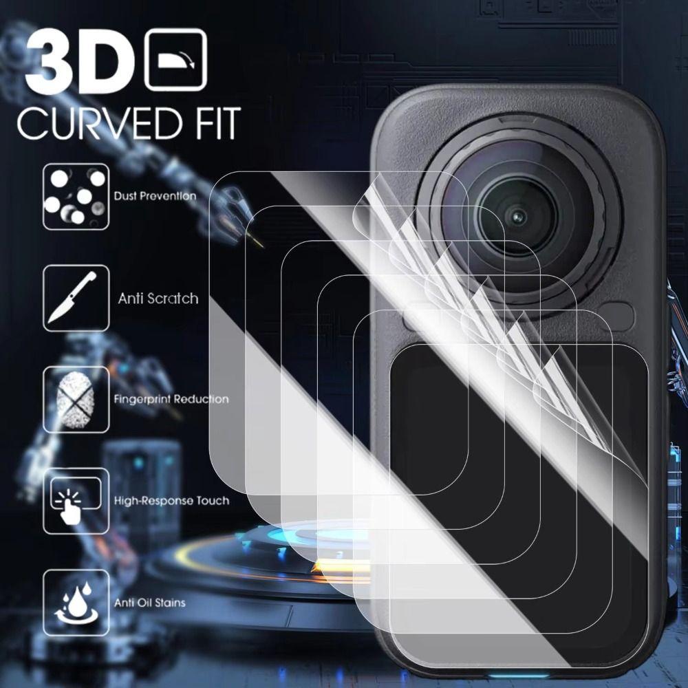 1/3/5Pcs Soft Hydrogel Protective Films for Insta360 X6 Action Camera Accessories