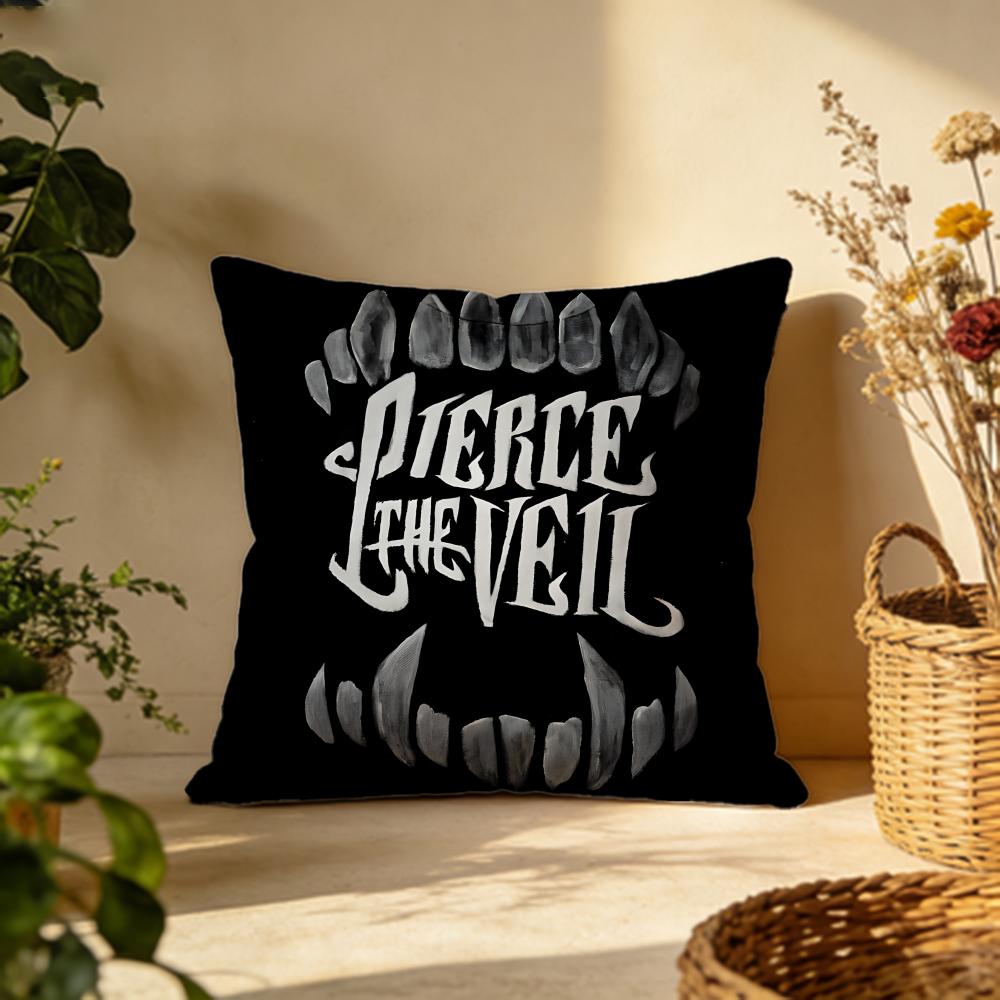 Trendy PPierce The Veilful Cushion Cover Versatile DoubleSided Pillow Case Fit for Sofa Bed Car  Daily Decor