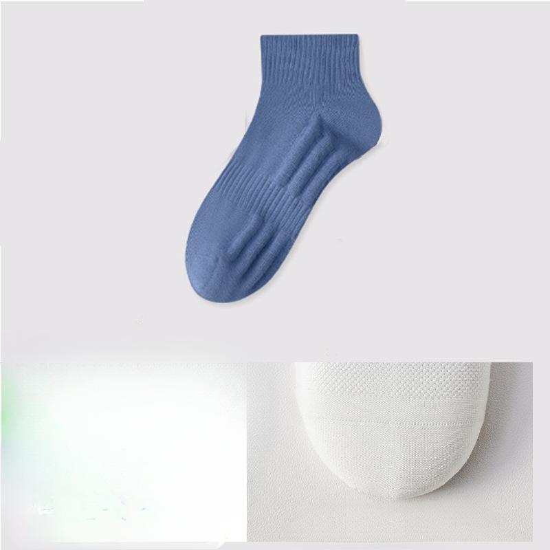 Men's Socks, Short Socks for Spring and Summer, Thin Antibacterial Cotton Socks, Deodorizing, Sweat-absorbing, Massaging Base Sports Socks