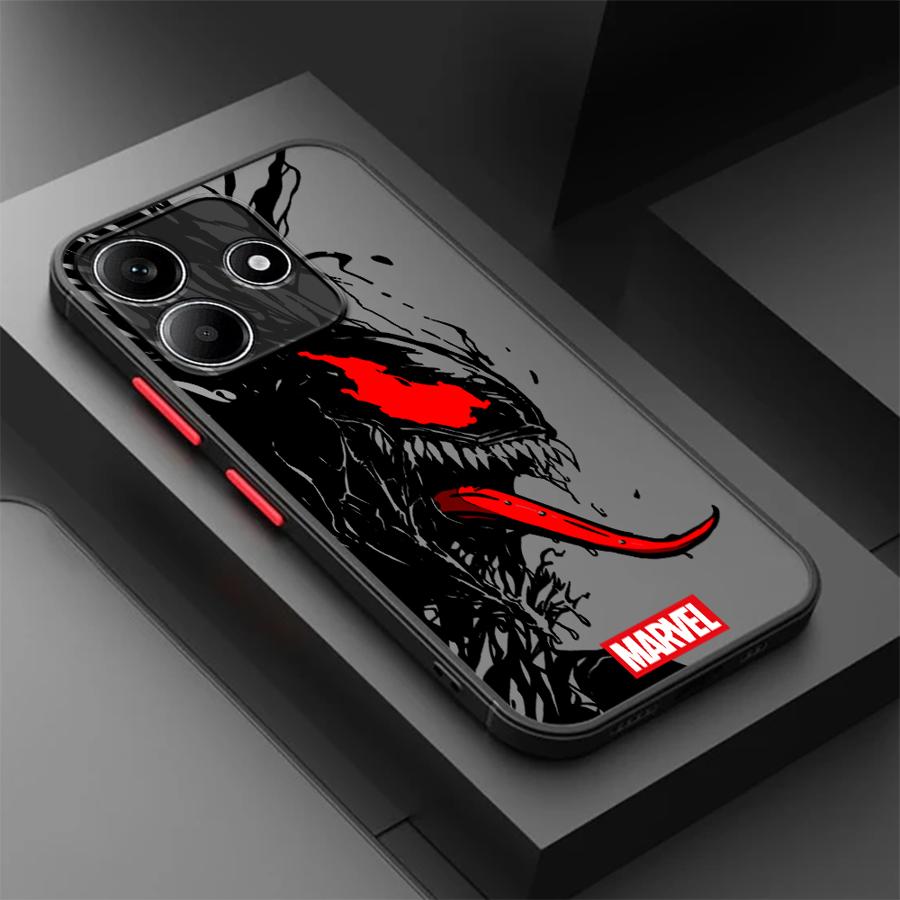 Custodia Marvel Spider-Man Venom per Xiaomi Redmi Note 14 A4 9S 11 10 13 Pro Plus 13C 12 14C Cover per Telefono