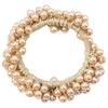 Fashion Women Girls Faux Pearl Ponytail Holder Hair Tie Ring Rope Accessory
