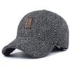 Unisex Letter Label Baseball Caps Winter Thicken Warm Hats Outdoor Adjustable Casual Hats Hip Hop Caps