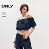 ONLY Women's Lyocell Denim Off-Shoulder Camisole Top