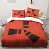 3D Print Rust Game Logo Bedding Set,Duvet Cover Comforter Bed Set Quilt Cover Pillowcase,King Queen Twin Size Boys Girls Adults