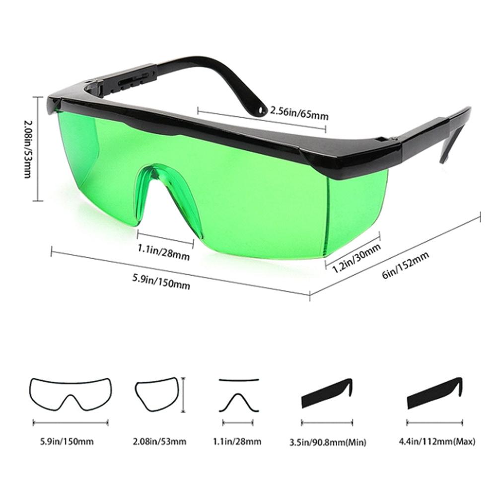 Laser Beam Veiw Visibility Vision Enhancement Glasses Goggle for Laser Level (Green)