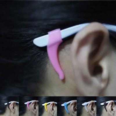 2 Pairs Anti-Slip Tip Ear Grip Silicone Hook Glasses Spectacle Holder Sports