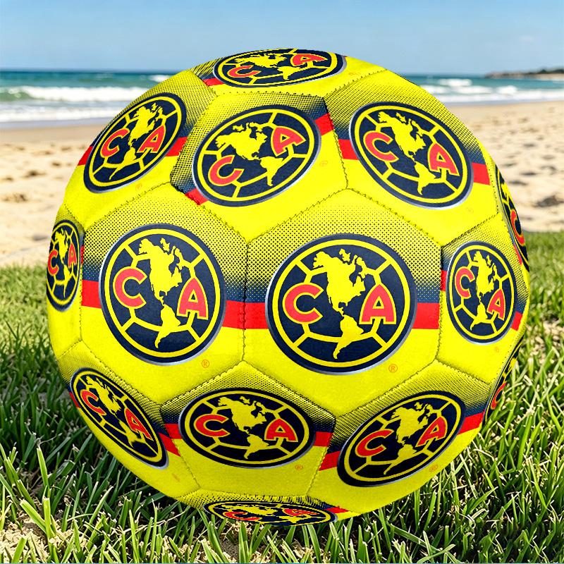 Club America Print Size 5 Soccer Ball, PU Wear Resistant Football for Match Training and Daily Practice, Birthday Gift for Soccer Fans