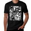 Funky Retro Black And White Flowers And Butterflies Art Tshirt Sport Basic Moisture Wicking Tee Tshirt