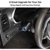 Alloy Car Light Wiper Lever Knob Circle Trim Stickers for Chevrolet Corvette C7 2014-2019 Car Dashboard Bright Adjustment Head Lever Trim (Blue)