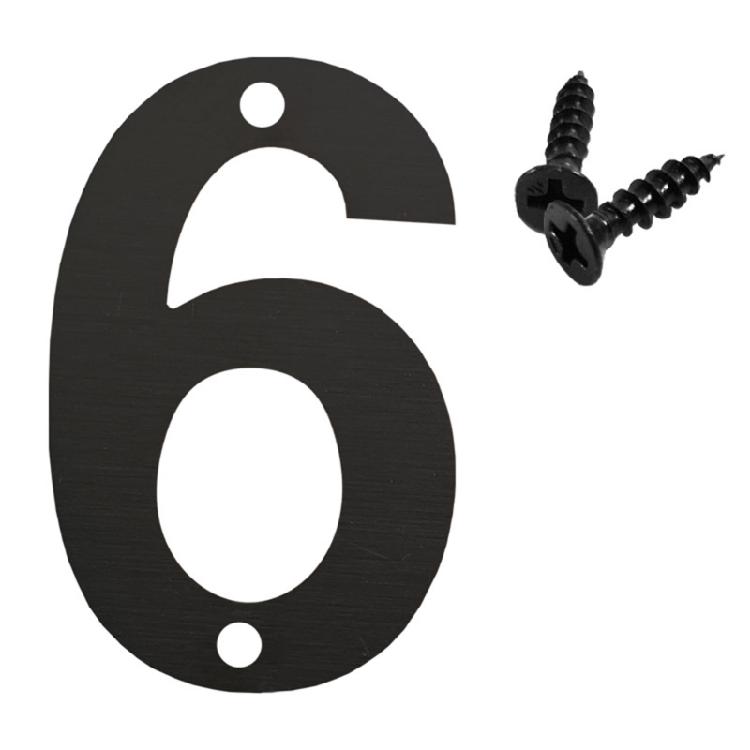 Contemporary Stainless Steel Building Numbers Modern Designings Address Number Plaste Simple Installation for Household