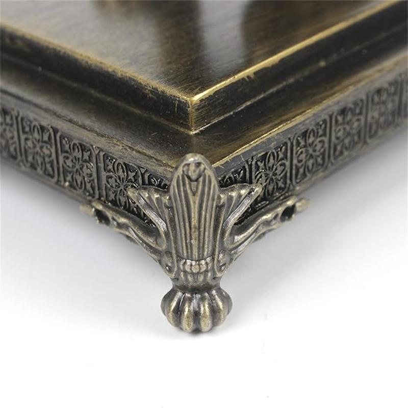 4pcs/set Antique Bronze Brass Jewelry Chest Wood Furniture Box Decorative Feet Leg Corner Protector Vintage Decoration New