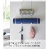 [Yamazaki] Fitness Goods Storage Hanger White, Approx. W25 x D19 x H62cm, Tower Door Hanger, Closet, Training Mat Storage, 1987