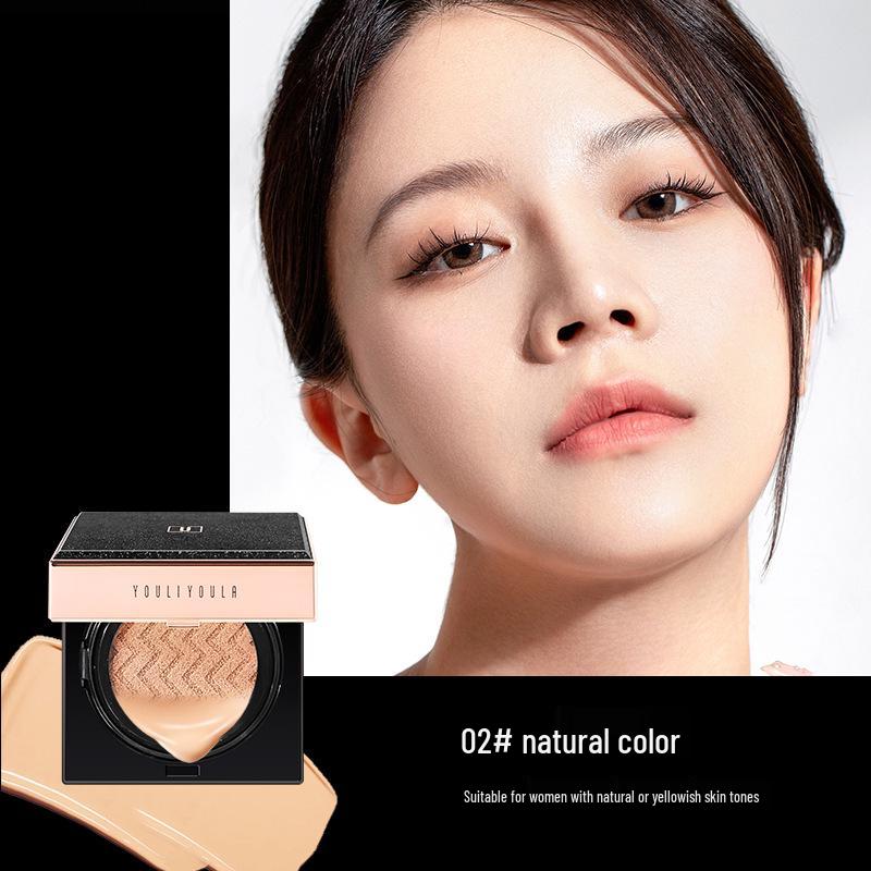 Lightweight Black Truffle Hydrating Cushion BB & CC Cream for Firming, Nourishing, Concealing & Contouring