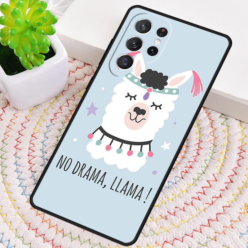 No Drama Prob Llama Lama Silicone Phone Case For Samsung Galaxy Note 10 Pro S26 S25 S24 S23 S22 S21 Plus S25Ultra Capa Cover