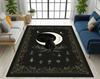 Gothic Sun and Moon Pattern DoorMat, Non-slip Floor Mat, Suitable for Living Room, Bedroom, Bathroom, Holiday Home Decoration