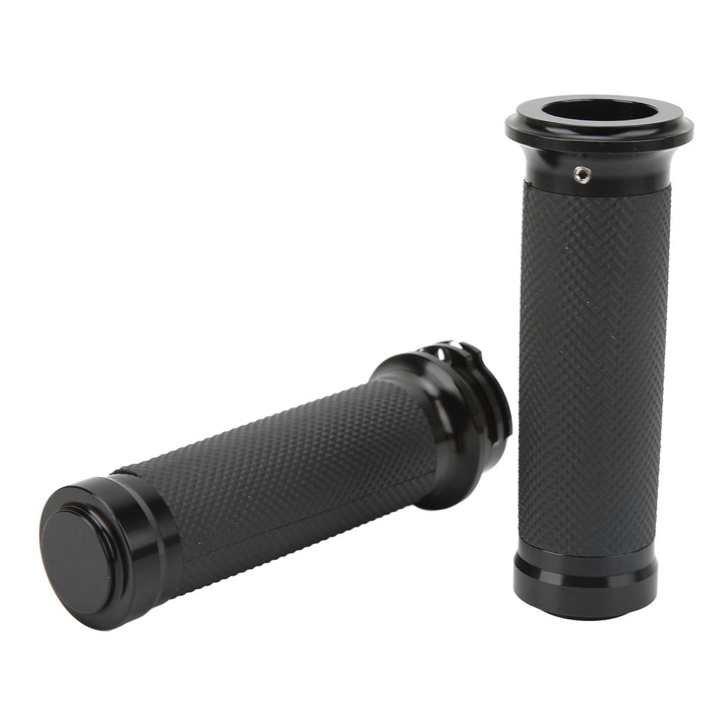1 Pair 25mm Motocycle Handlebar Grips Black Comfortable Grasp Anodized Universal Rust Proof for Motorbike Bicycles