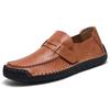 Fashion Classic Loafers New Men's Leather Lazy Shoes Driving Flat Bottom Casual Foreign Trade Single Shoes Women's Rubber Outdoor