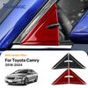 Prawdziwe Miękkie Włókno Węglowe Do Toyota Camry XV70 2018      2024 Samochód Panel Trójkątny Słupka A Naklejka Wykończeniowa LHD RHD