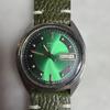 Used 1981 SEIKO Automatic Watch 6309-525J Rare Green Working Condition