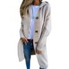Long Sleeve Women Solid Color Hooded Top Lightweight  Jacket Coat Winter And Fall