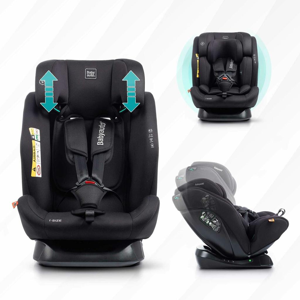 Car Chair Babyauto LOLO IBELT Black 0 (de 0 a 10 kilos) I (9 - 18 kg) II (15-25 kg) III (22 - 36 kg) Children's ECE R129/04
