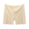 Ice Silk Seamless Women's Anti-Exposure Shorts - Thin, White Base Layer