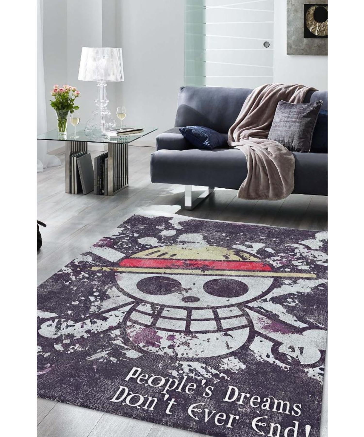 

Dreams Endless Woven Based Washable Non-Slip Anime Lovers Carpet