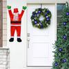 Santa Claus Hanging Self Adhesive Eye-catching Santa Claus Climbing Wall Ornament for Party