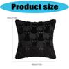 Black Cat Design Plush Pillowcase Soft Tufted Faux Fur Cushion Cover Halloween Home Decor For Spooky Theme Parties