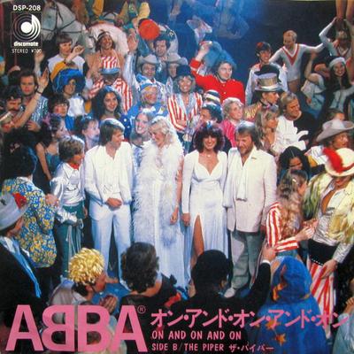 7inch Record ABBA  On And On And On  The Piper DSP208 DISCOMATE 1980 Japan Pop Used