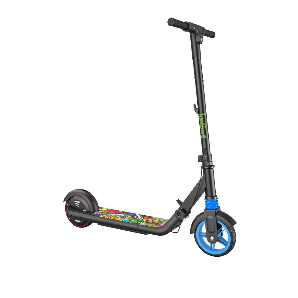 KIDDOWE K2 Kid's Folding Electric Scooter 130W Motor 24V6AH Battery 14KM/H Top Speed 6.5 Inch Solid Tire Outdoor Play E-Scooter